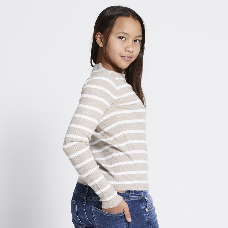 Striped rib top "Mi"